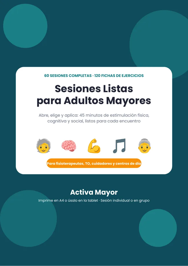 Portada de Sesiones Listas para Adultos Mayores